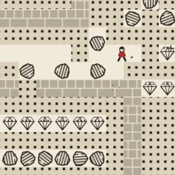 Boulder Dash: снимок экрана