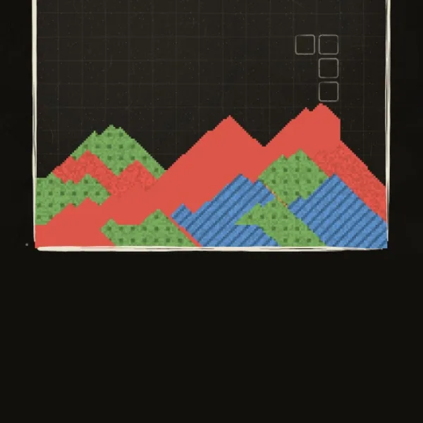 Captura de pantalla de Tetris de arena
