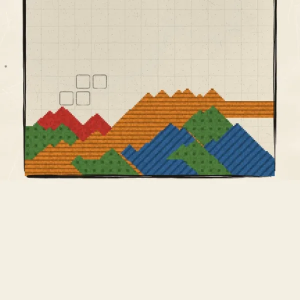 Captura de pantalla de Tetris de arena